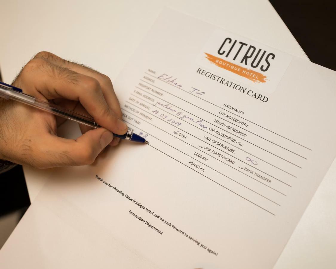 Citrus Boutique Hotel Баку Екстериор снимка